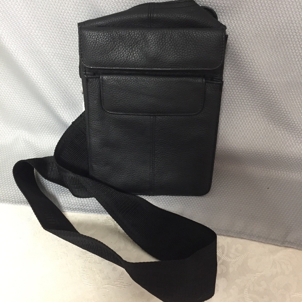 Leather Black Crossbody Bag